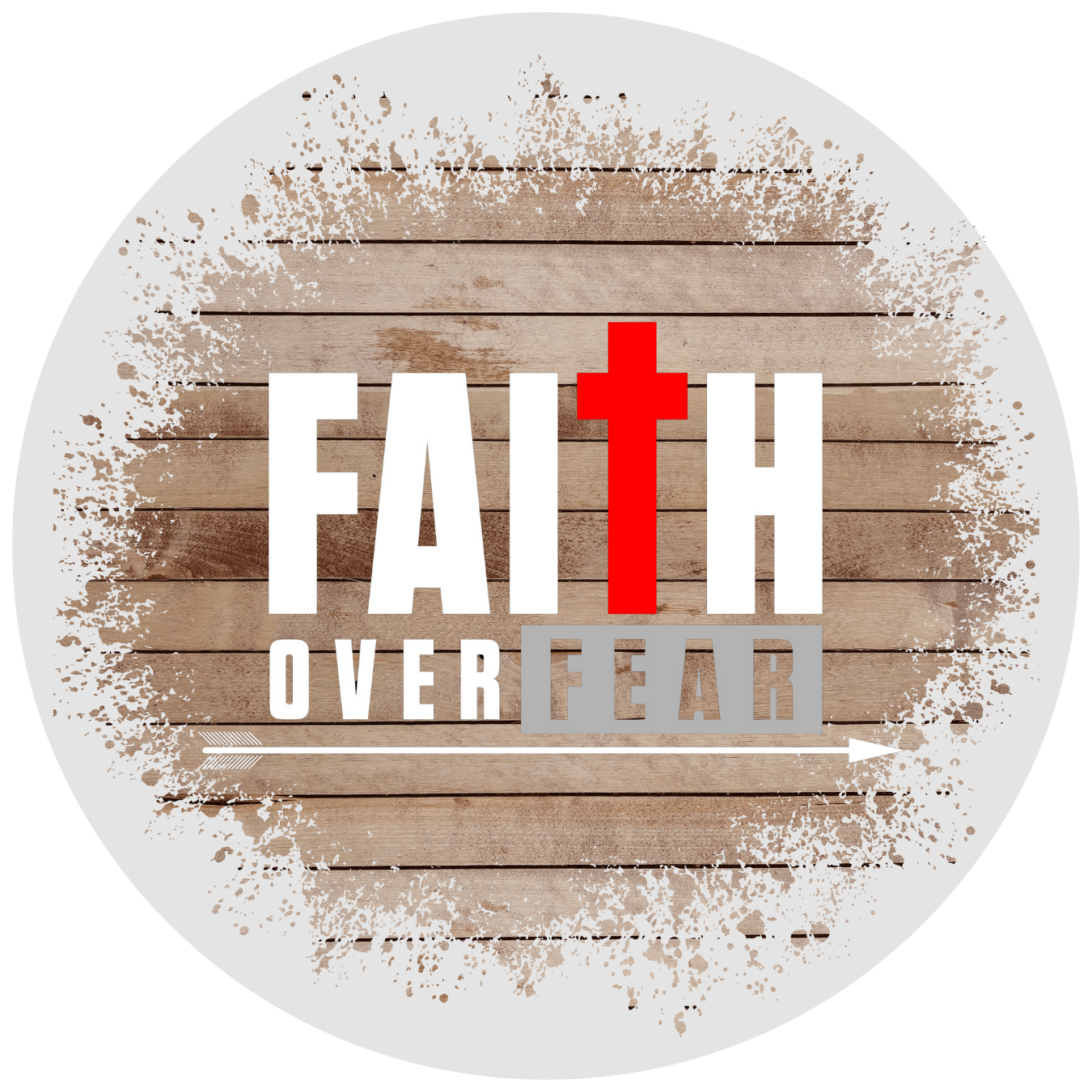 Ceramic Coasters Faith Over Fear