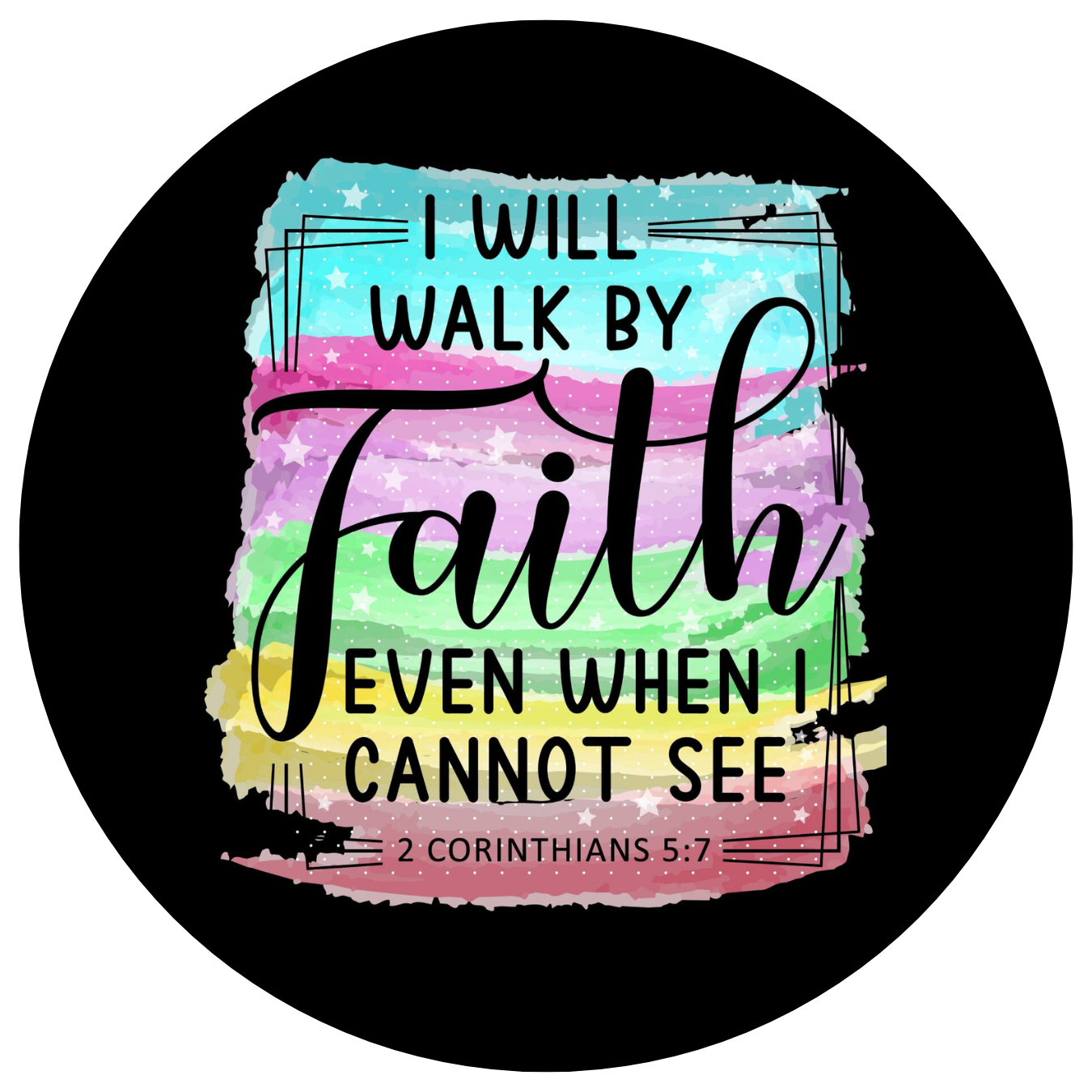 Ceramic Coasters Walk by Faith