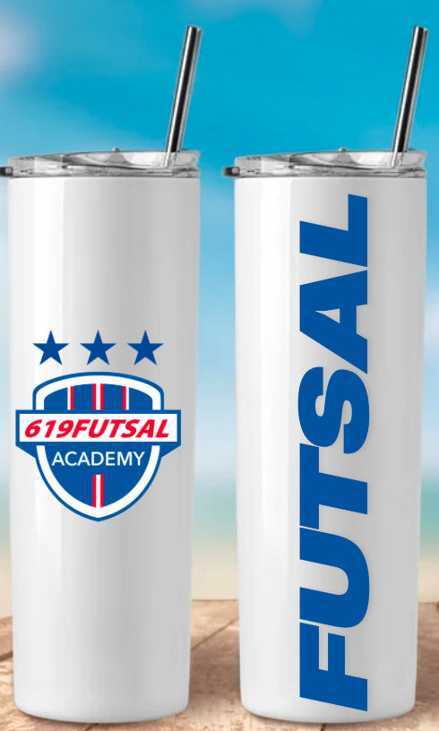 Tumbler 20 ounce 619Futsal Logos