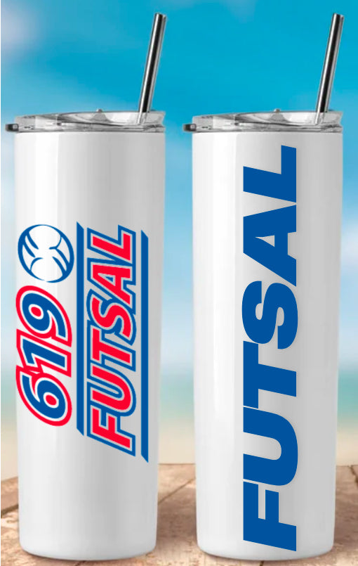 Tumbler 20 ounce 619Futsal Logos