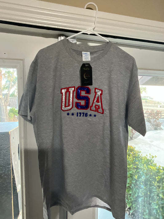 T-shirt Women’s USA embroidered